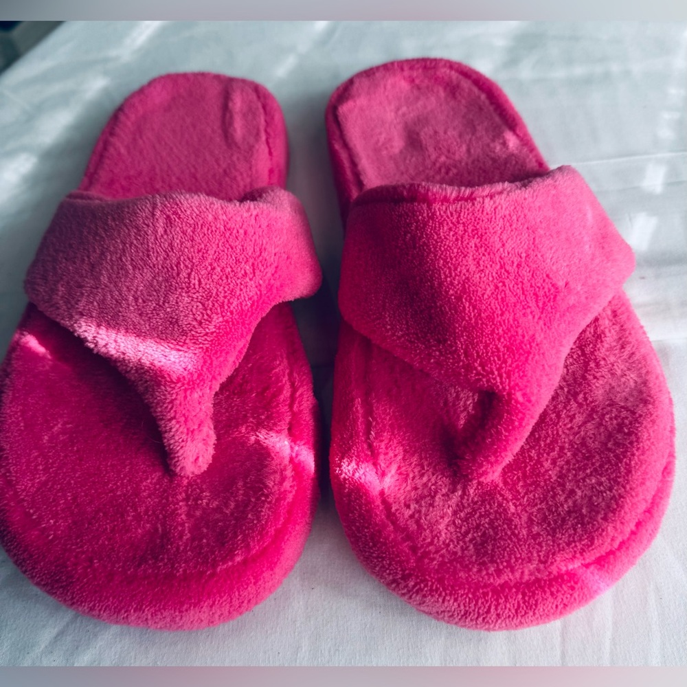 Cozy Pink Plush Slippers